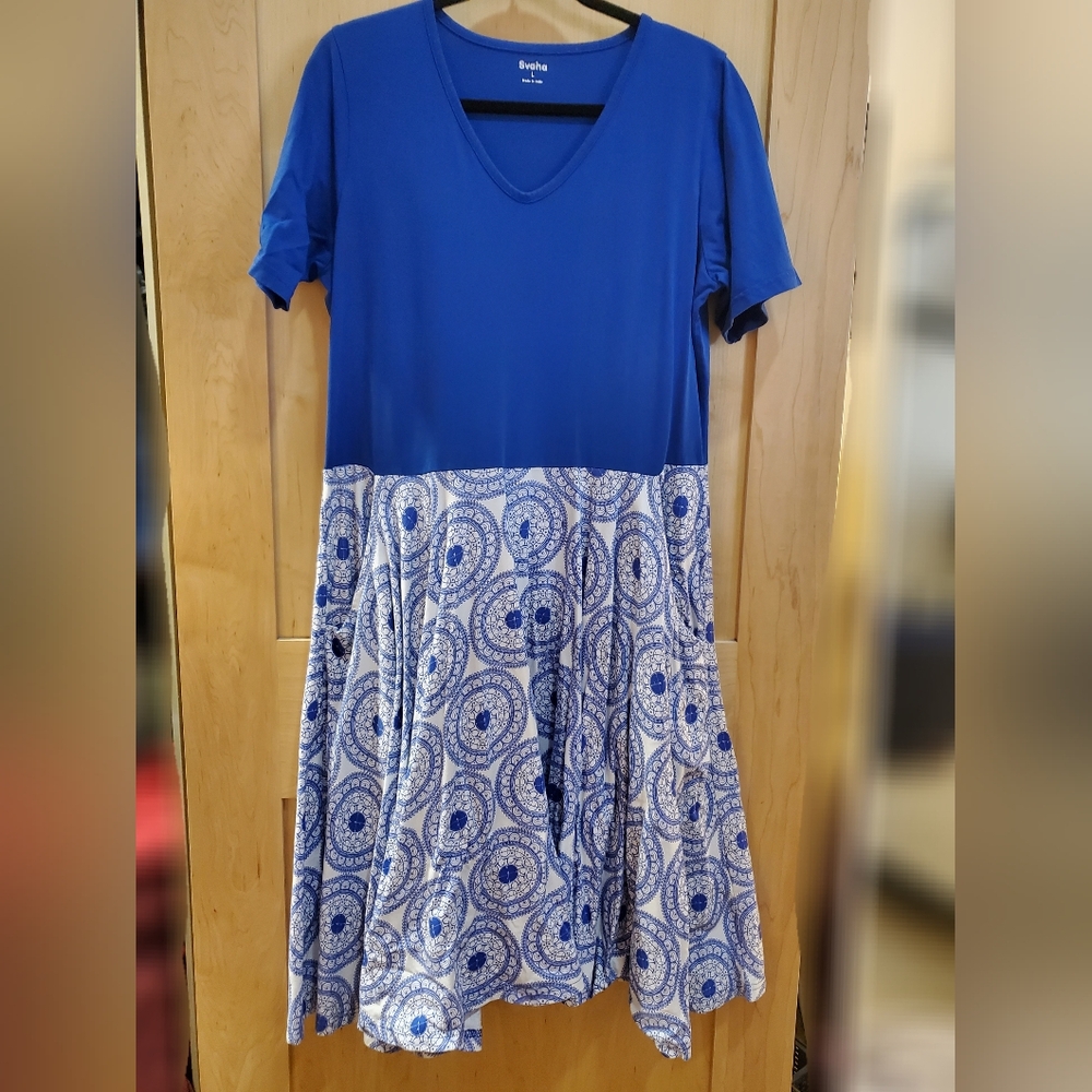 Svaha Blue Pi Math Twirl Dress L